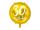 Folienballon rund gold Nr. 30 Birthday 45cm