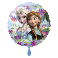Folienballon rund Frozen Anna & Elsa 45cm