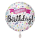 Folienballon rund bunt Happy Birthday 45cm