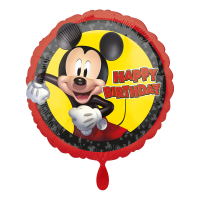 Folienballon rund Mickey Mouse rot HB 45cm