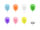 Ballongirlande Set Regenbogen bunt 200cm