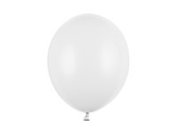 50x Latexballon Strong weiß pastell 30cm