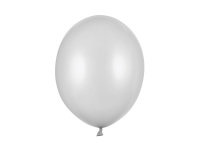 50x Latexballon Strong silber metallic 30cm