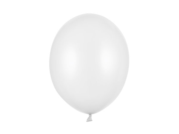 10x Latexballon Strong weiß metallic 30cm