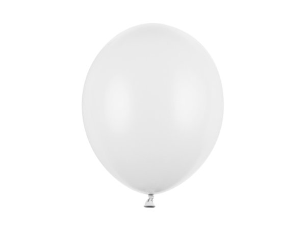 10x Latexballon Strong weiß pastell 30cm