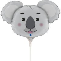 Mini Folienballon grau Koala