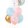 6x Latexballon Strong Boy or Girl rosa hellblau pastell 30cm