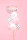 6x Latexballon Strong Katze weiß rosa pastell 30cm