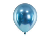 10x Latexballon Glossy blau 30cm
