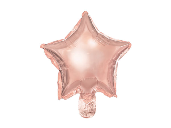Mini Folienballon Stern rosegold 25cm