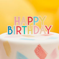 Cake Topper Happy Birthday bunt