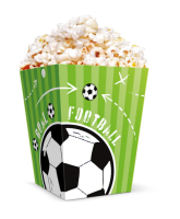 6x Popcornbox Fußball 12,5x8,5cm