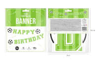 Banner Happy Birthday Fußball 250x16,4cm