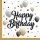 20x Serviette weiß Ballons Happy Birthday 33x33cm