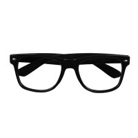 Brille schwarz ohne Gläser