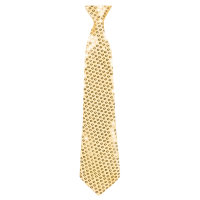 Krawatte Glitzer gold