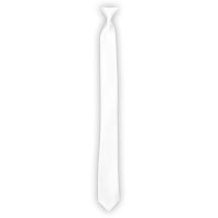 Krawatte weiß glänzend