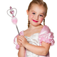 Zauberstab Prinzessin Herz pink