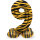 Folienballon Zahl Nr. 9 Tiger Chic 41cm luftbefüllbar