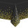 Tischdecke Schwarz Konfetti Gold 137x274cm