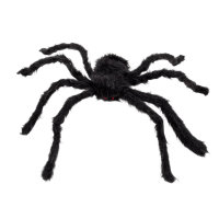 Haarige Spinne schwarz 65cm