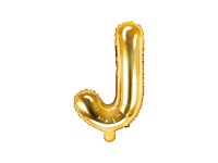 Folienballon Buchstabe J gold 35cm