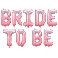 Folienballon Schriftzug Bride to be rosa 350x45cm