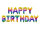 Folienballon Schriftzug Regenbogenfarben Happy Birthday 340 x 35cm