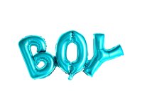Folienballon Schriftzug Boy blau 67x29cm