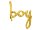 Folienballon Schriftzug Boy gold 65x74cm