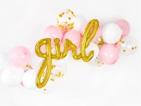 Folienballon Schriftzug Girl gold 77x70cm