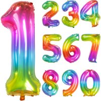 Folienballon Zahl Nr. 0-9 Yummy Gummy 86cm
