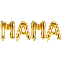 Folienballon Schriftzug Mama gold 80x35cm