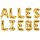 Folienballon Schriftzug Alles Liebe gold 180x35cm