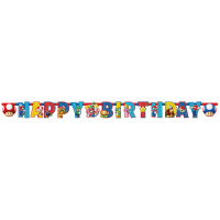 Girlande Super Mario Happy Birthday 190cm