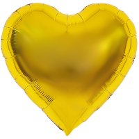 Folienballon Herz 45cm gold