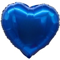Folienballon Herz 45cm blau