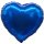 Folienballon Herz 45cm blau