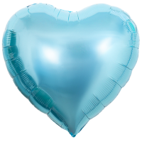 Folienballon Herz 45cm hellblau