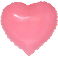 Folienballon Herz 45cm macaron pink