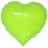 Folienballon Herz 45cm macaron grün