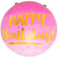 Folienballon Happy Birthday rosa gold 45cm