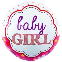 Folienballon Baby Girl pink 45cm