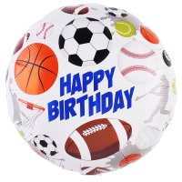 Folienballon Happy Birthday Sports 45cm