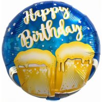 Folienballon Beer Happy Birthday 45cm