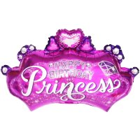 Folienballon Happy Birthday Princess pink 70cm