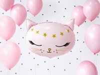 Folienballon Katze rosa 48cm