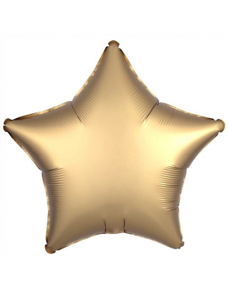 Folienballon Stern gold matt 45cm