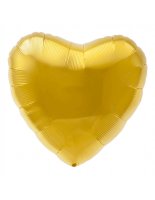 Folienballon Herz gold 45cm