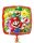 Folienballon quadratisch bunt Super Mario 45cm